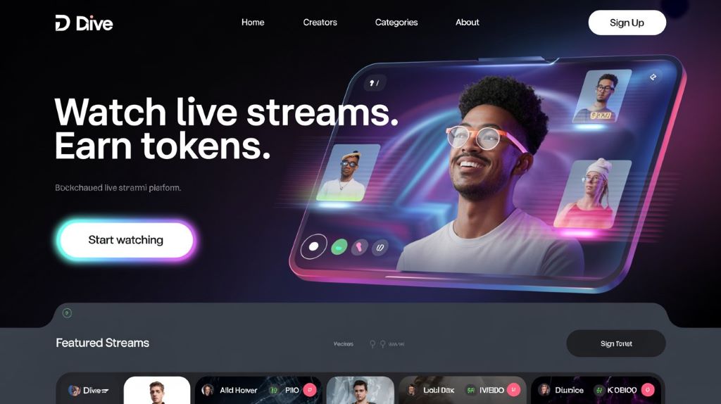 DLive streaming interface
